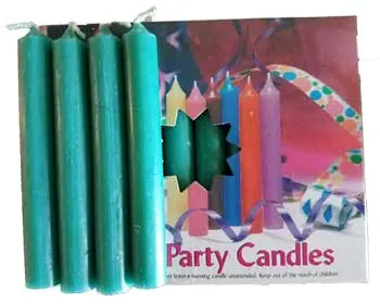 Dark Green Chime Candle Pack