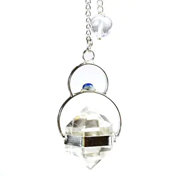Clear Quartz & Lapis Pendulum