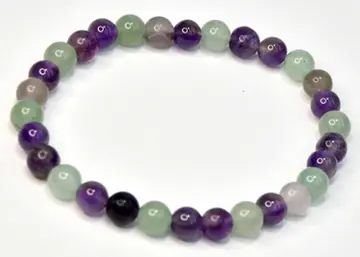 Fluorite, Amethyst & Aventurine Bracelet