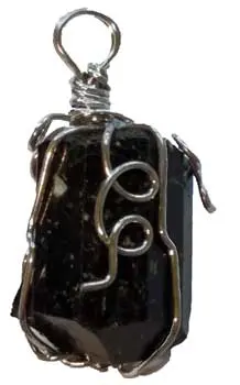 Black Tourmaline Wire-Wrapped Point