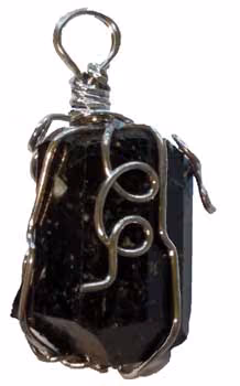 Black Tourmaline Wire-Wrapped Point