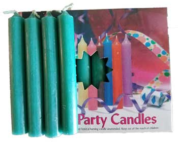 Dark Green Chime Candle Pack