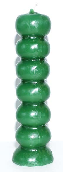 Green Seven Knob Money Candle