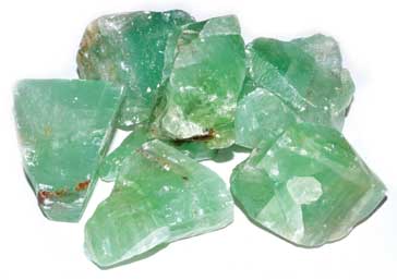 Green Calcite Stone Bag