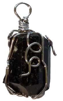 Black Tourmaline Wire-Wrapped Point